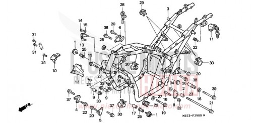 CARROSSERIE DE CHASSIS VF750CV de 1997